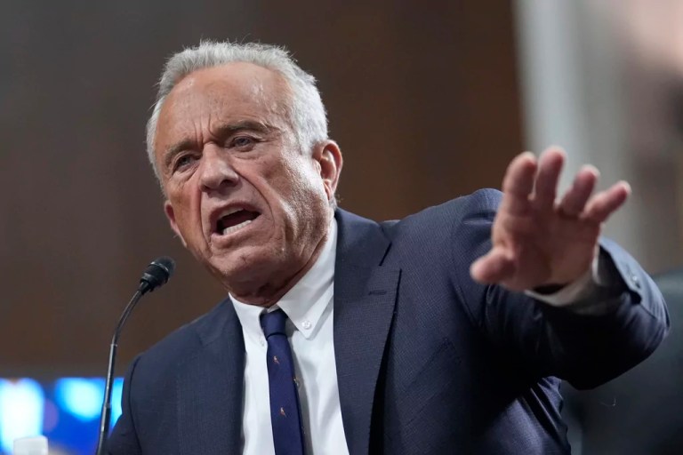 Health and Human Services Secretary Robert F. Kennedy Jr. appears before the Senate Finance Committee for his confirmation hearing at the Capitol in Washington, Wednesday, Jan. 29, 2025.