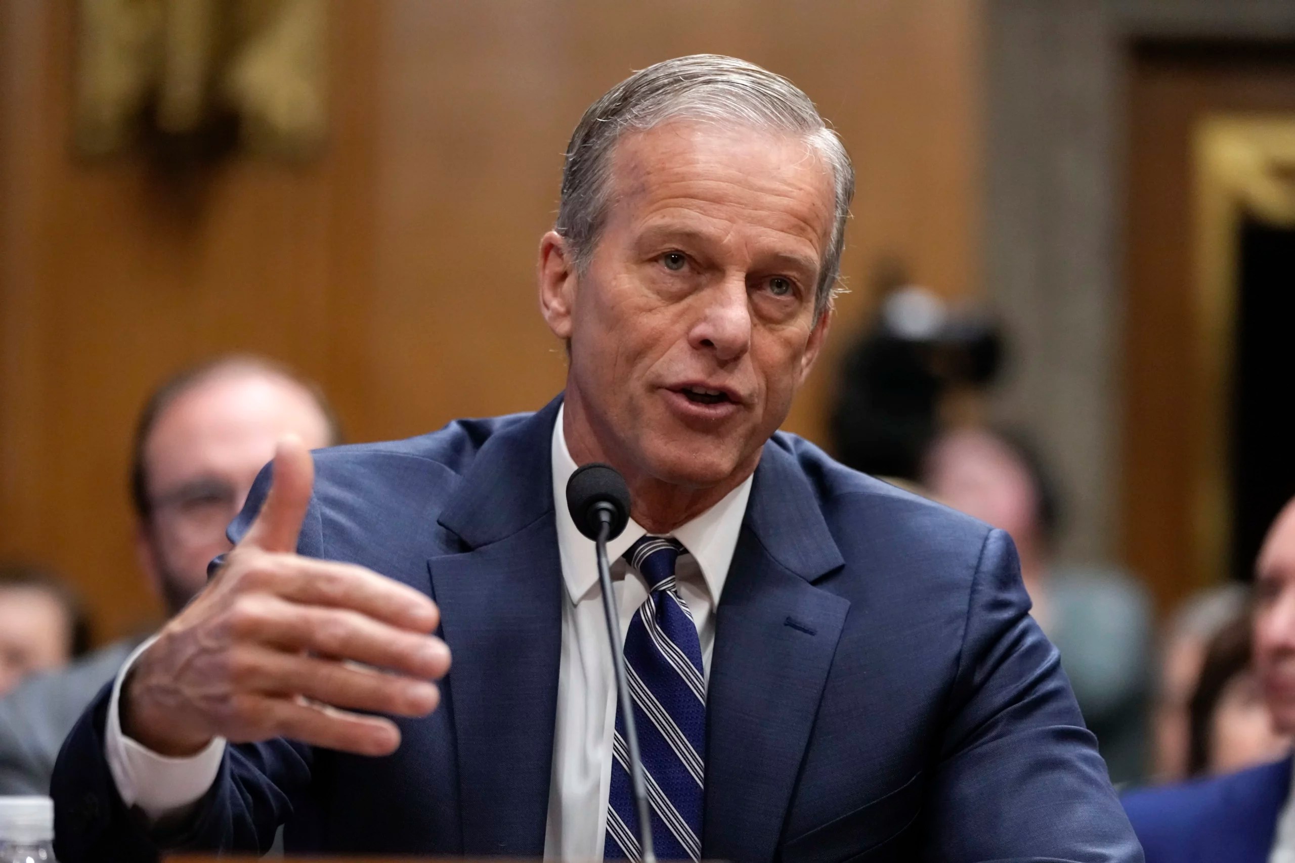 Thune gaming out support in Congress and White House for Russian sanctions bill