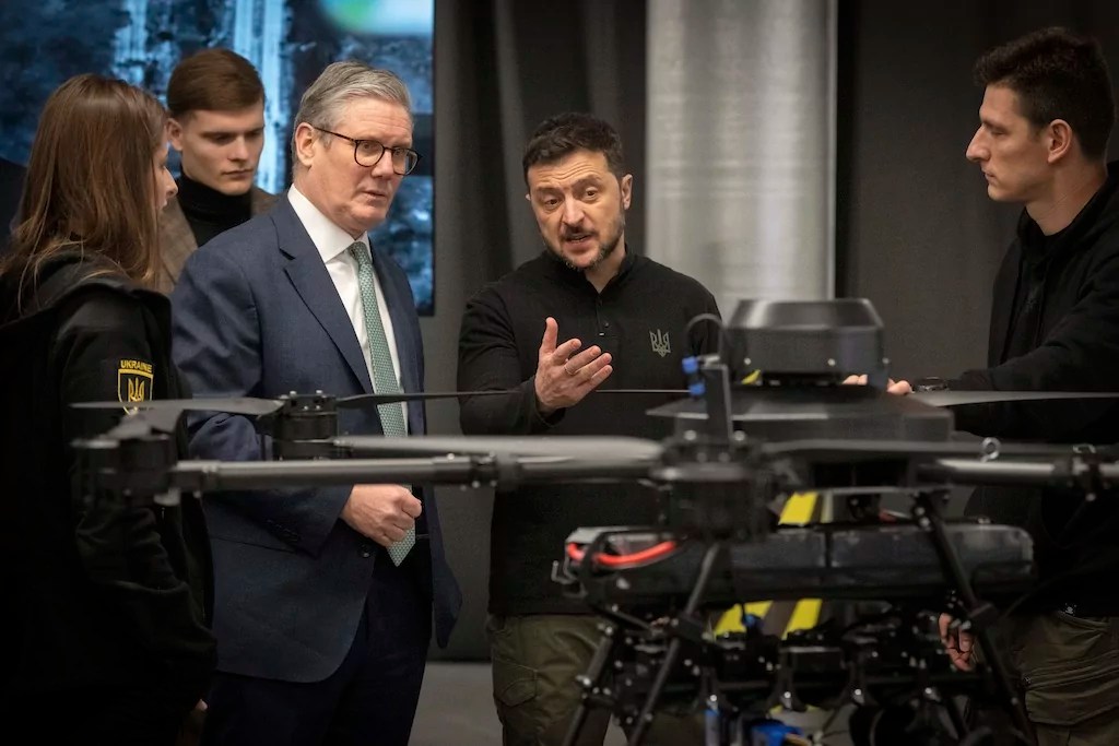 Ukraine shoots down Russian drone nearby during Keir Starmer’s visit