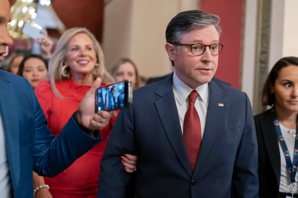 Mike Johnson calls for Pam Bondi to ‘come forward’ on Epstein