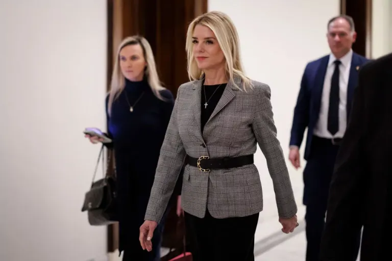 Pam Bondi, President-elect Donald Trump's attorney general nominee, on Capitol Hill in Washington, D.C., Tuesday, Dec. 17, 2024.