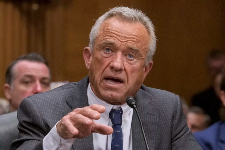 Health and Human Services Secretary Robert F. Kennedy, Jr. testifies during a Senate Committee on Health, Education, Labor and Pensions hearing for his confirmation on Capitol Hill, Thursday, Jan. 30, 2025, in Washington.