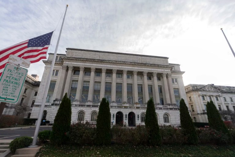 The U.S. Department of Agriculture building is seen in Washington, Saturday, Dec. 7, 2024.