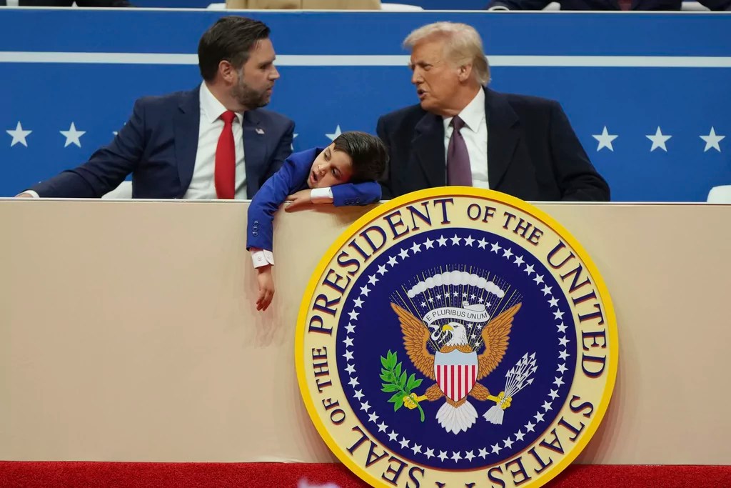 Vance’s ‘totally adorable’ young children charm inauguration viewers