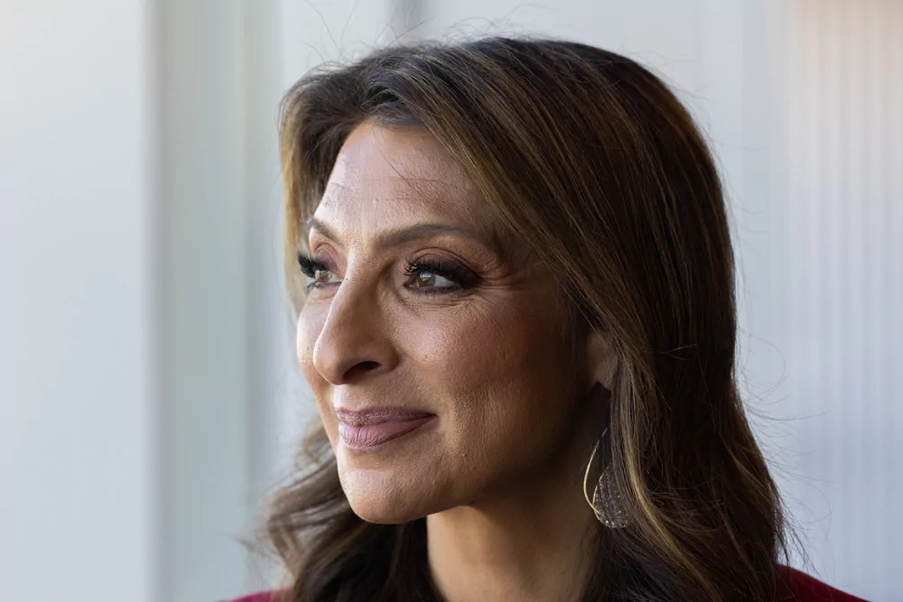 Erika Donalds, education activist and wife of Rep. Bryon Donalds, at CPAC on Feb. 21, 2025. (Graeme Jennings/Washington Examiner)