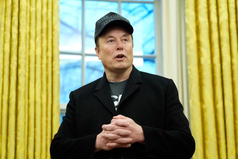 Elon Musk speaks during an event in the Oval Office with President Donald Trump at the White House, Tuesday, Feb. 11, 2025, in Washington. (Photo/Alex Brandon)