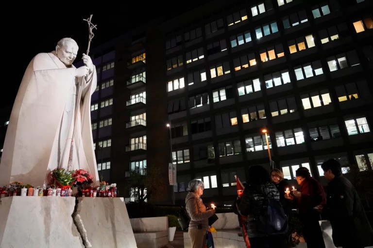 Pope in ‘good spirits’ despite double pneumonia diagnosis and ‘complex’ clinical condition