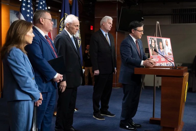 Mike Johnson muscles Trump’s budget bill through the House in roller-coaster vote