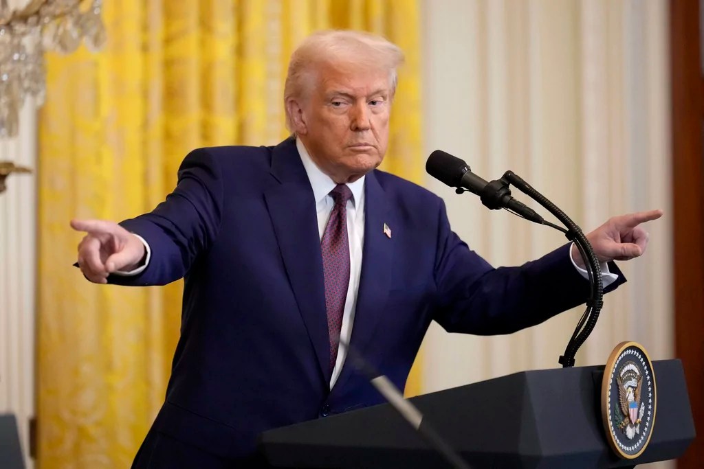 Trump talks tough on tariffs as world awaits the pain