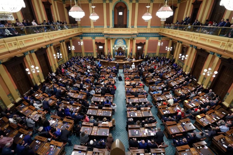 Michigan lawmaker urges Supreme Court to ban gay marriage