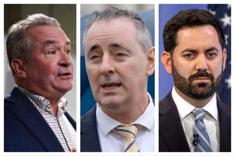 Rep. Don Bacon (R-NE), Rep. Brian Fitzpatrick (R-PA), and Rep. Mike Lawler (R-NY)