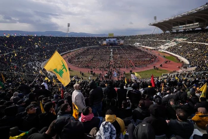 Tens of thousands attend funeral for killed Hezbollah leader Nasrallah