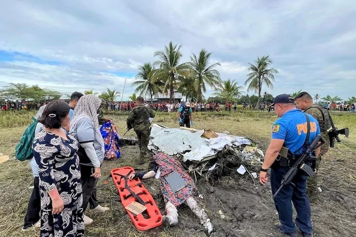 US military aircraft crashes in Philippines, killing four people