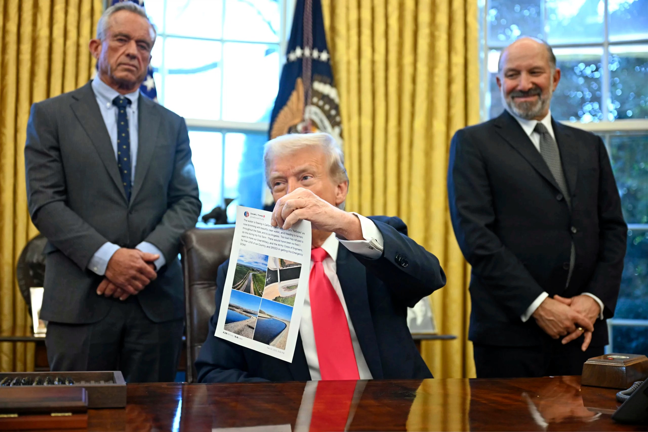 Trump touts series of accomplishments with nod to DOGE email request