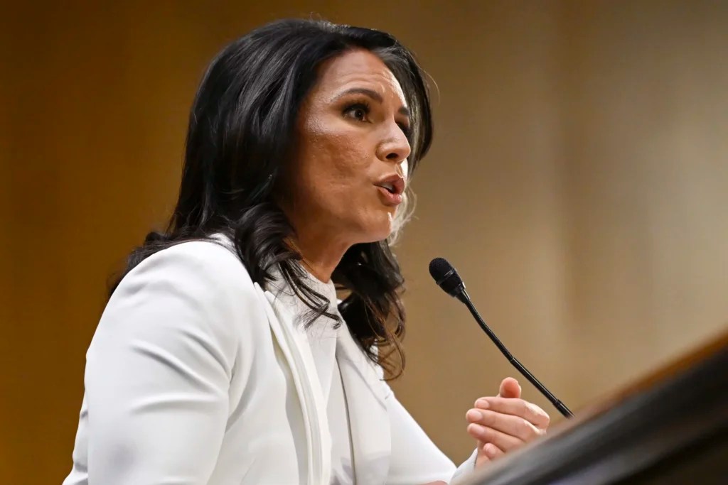 National Intelligence Director Tulsi Gabbard, appears before the Senate Intelligence Committee for her confirmation hearing on Capitol Hill, Thursday, Jan. 30, 2025, in Washington.