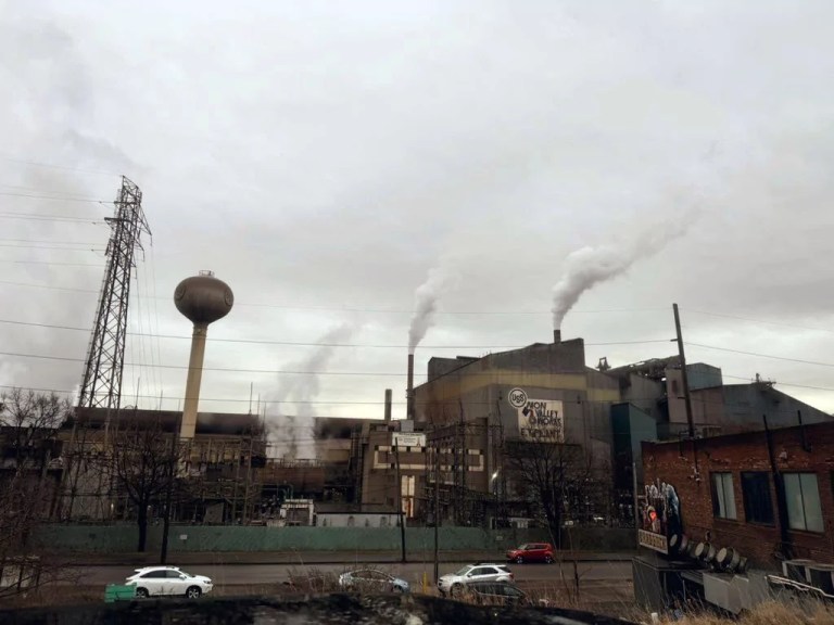 BRADDOCK, Pennsylvania — The Edgar Thomson Works, one of three U.S. Steel plants in the Monongahela River Valley in western Pennsylvania that were part of a controversial $14 billion sale to Nippon Steel. (Salena Zito/Washington Examiner)