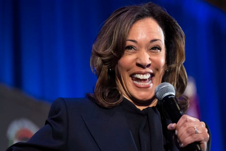 Vice President Kamala Harris speaks, Wednesday, Jan. 15, 2025, at a National Action Network event in Washington.
