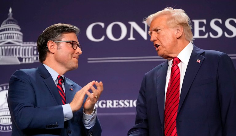 Mike Johnson fights to keep Trump’s ear as House agenda stalls