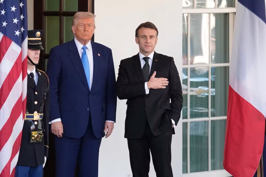WATCH LIVE: Trump and Macron hold joint press conference on Russia-Ukraine war anniversary