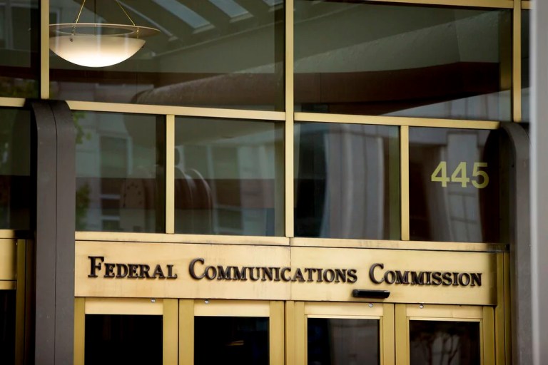 This June 19, 2015, file photo, shows the Federal Communications Commission building in Washington. The Federal Communications Commission on Friday, Feb. 28, 2020, is proposing about $200 million in fines combined for the four major U.S. phone companies for improperly disclosing customers' real-time location. Location data makes it possible to identify the whereabouts of nearly any phone in the United States.