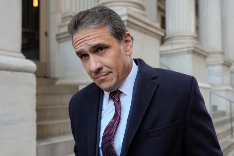 FILE - Todd Blanche, attorney for President-elect Donald Trump departs court, Jan. 7, 2025, in New York. (AP Photo/Julia Demaree Nikhinson, File)