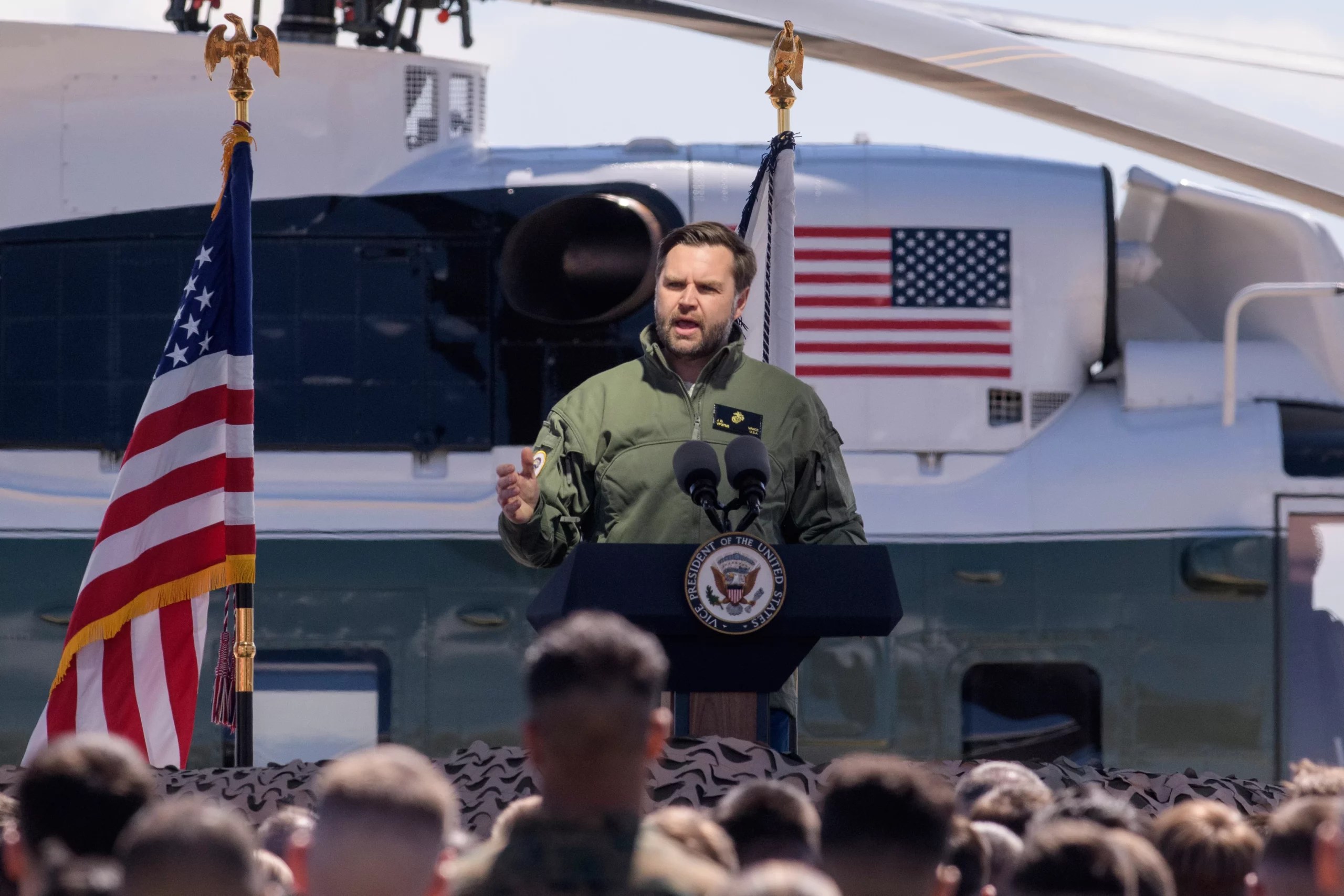 Vance gives Marines a boost with visit to Quantico