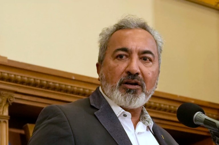 Democratic California Rep. Ami Bera speaks at a news conference about Covered California, the state's insurance market place in Sacramento, Tuesday, Oct. 29, 2024.