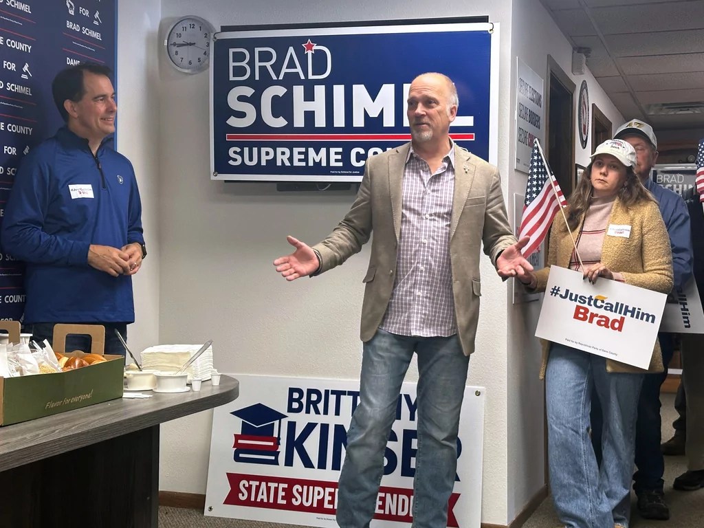Wisconsin Supreme Court candidate Brad Schimel makes pitch to MAGA as late momentum gathers