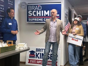 Wisconsin Supreme Court candidate Brad Schimel makes pitch to MAGA as late momentum gathers