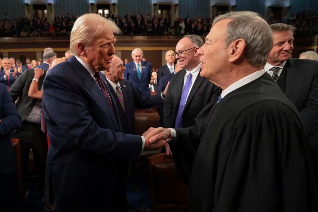 Trump sets the record straight on why he thanked Roberts at joint address