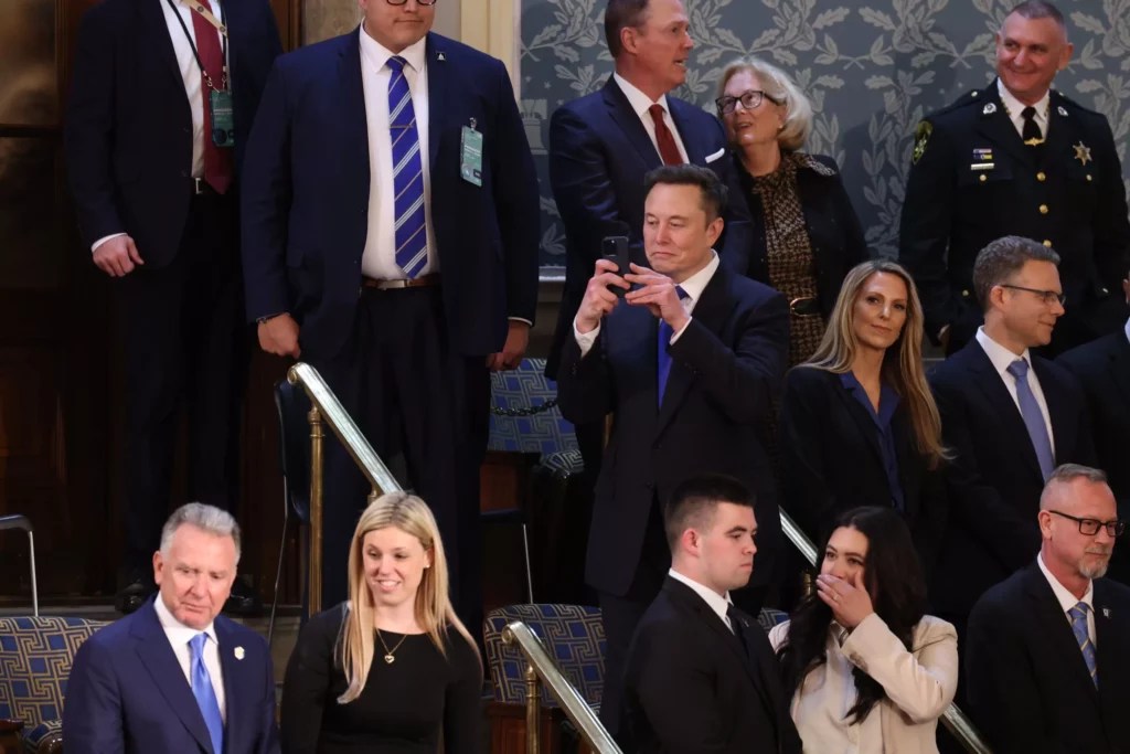 Elon Musk in the House chamber (Graeme Jennings/Washington Examiner)