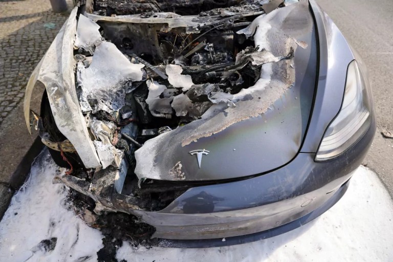 The carbon footprint of a burning Tesla