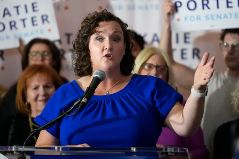 Katie Porter launches bid for California governor ‘to hold Trump accountable’