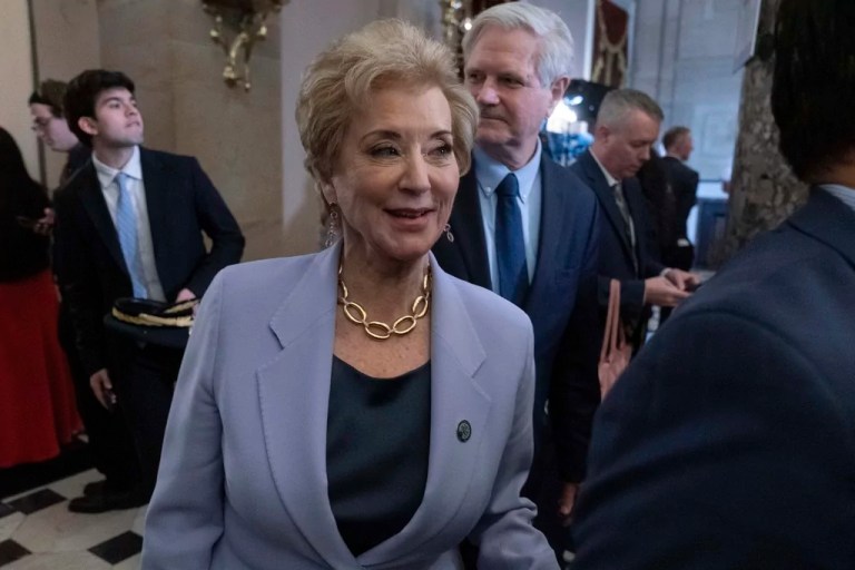 Department of Education Secretary Linda McMahon says she's removing bureaucracy from the agency.