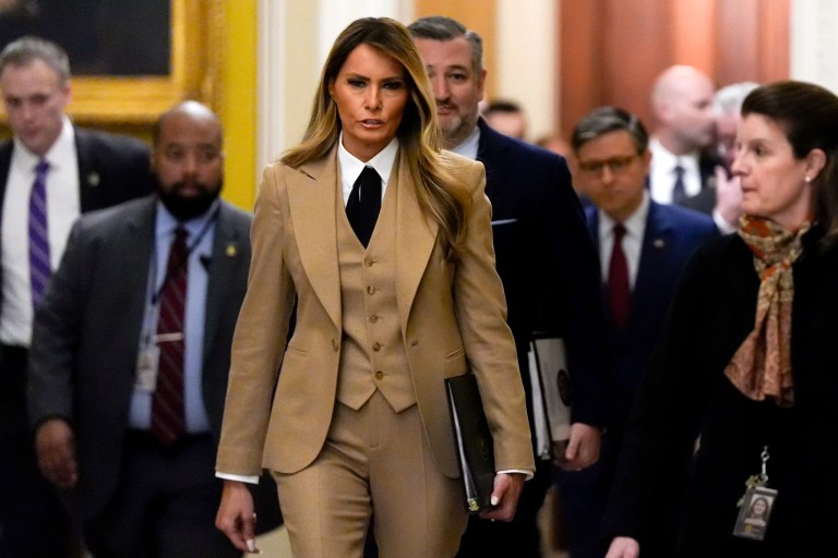 Melania Trump advocates anti-revenge porn bill and jabs at absent Democrats
