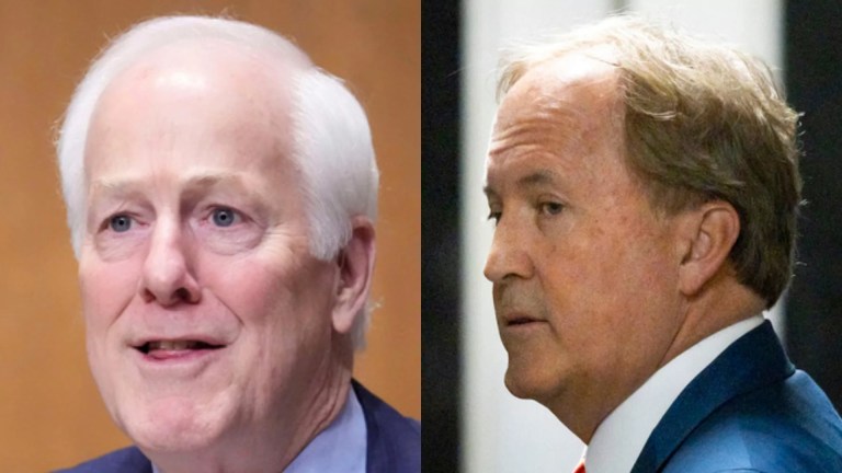 Texas Sen. John Cornyn and Texas Attorney General Ken Paxton