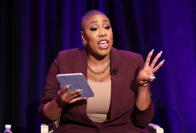 Symone Sanders-Townsend, political strategist, author and host of MSNBC-TV's weekend talk show 