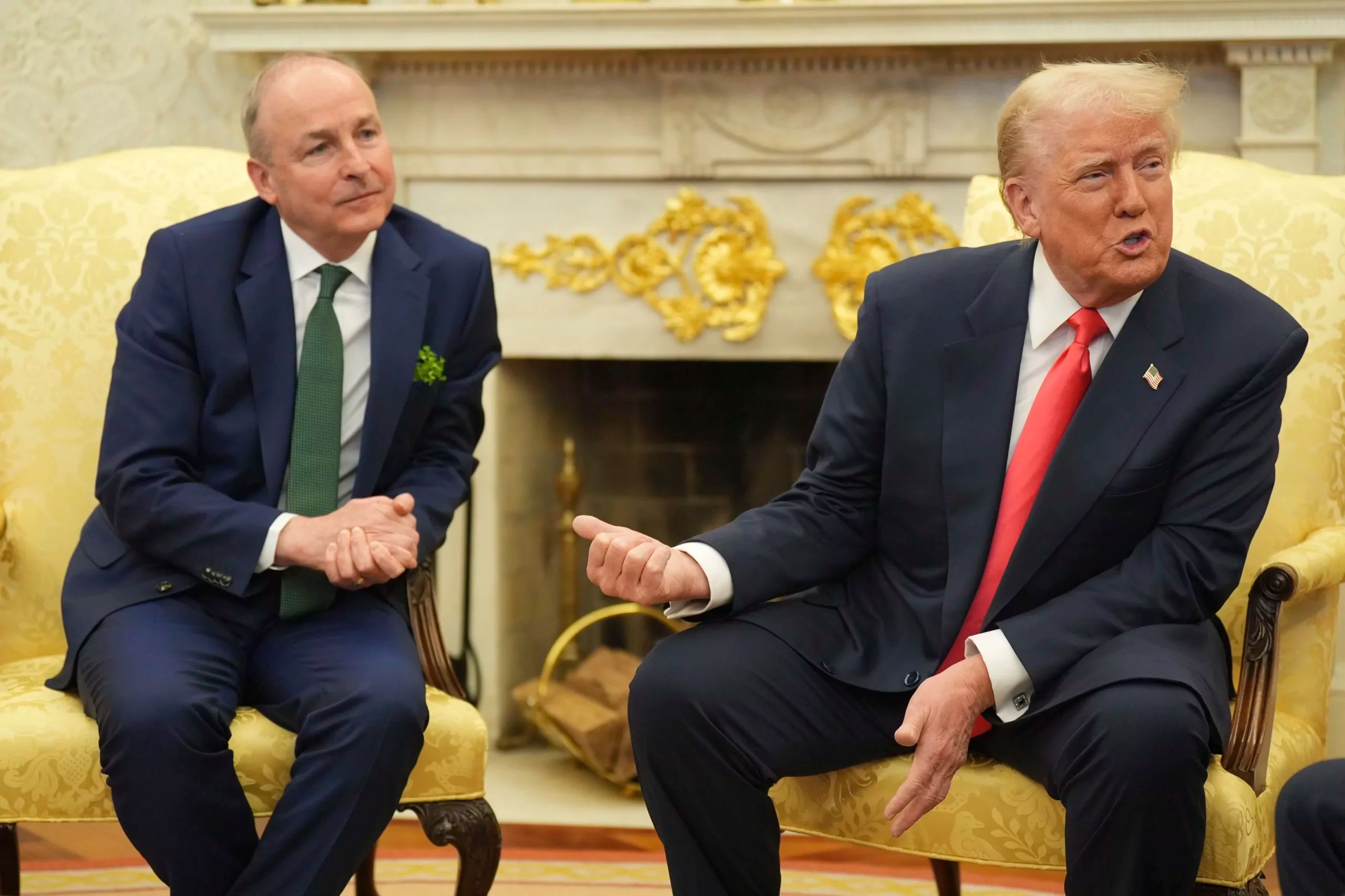 Trump takes jab at Rosie O’Donnell while meeting with Irish prime minister