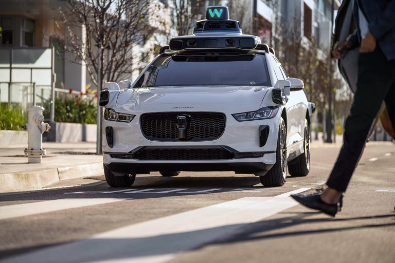 Waymo's autonomously driven Jaguar I-PACE electric SUV