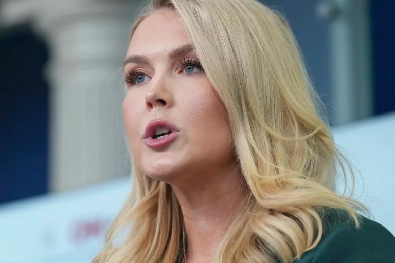 White House press secretary Karoline Leavitt sparred with the press over the 