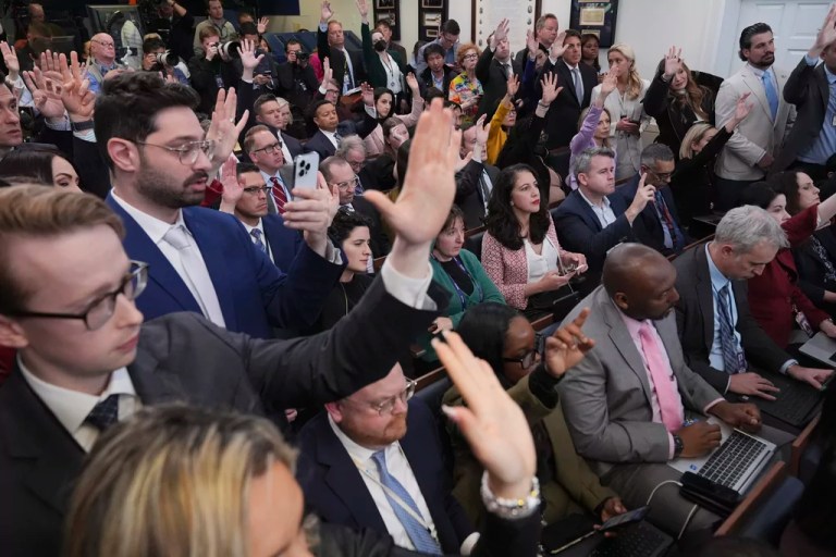 The Trump White House may be shaking up seating arrangements in the Brady Briefing Room.