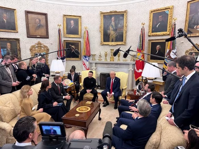 Trump and Vance turn over ‘new leaf’ with Zelensky one year since Oval Office clash