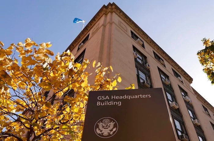 The General Services Administration building is seen, Tuesday, Nov. 10, 2020, in Washington.
