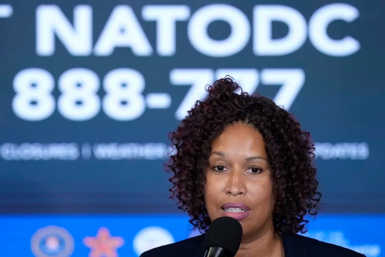 District of Columbia Mayor Muriel Bowser speaks during a news conference in Washington, Monday, July 1, 2024, on preparations for the upcoming NATO Summit.