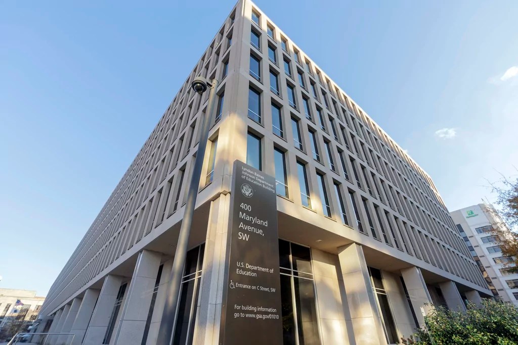 The U.S. Department of Education building is seen in Washington, Tuesday, Dec. 3, 2024. (AP Photo/Jose Luis Magana)