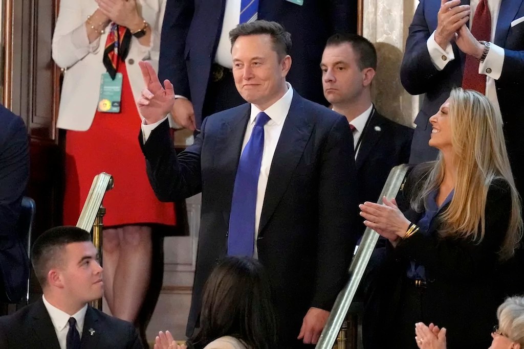 Trump shouts out Musk as DOGE head to roaring congressional crowd