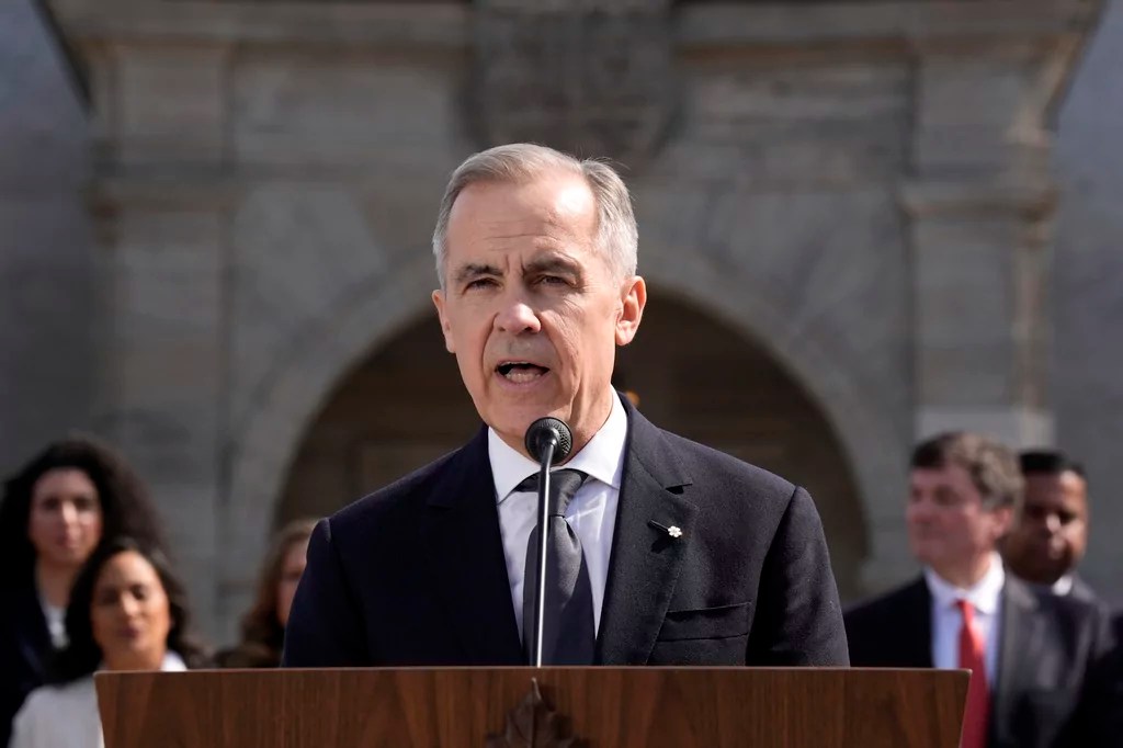 Prime Minister Mark Carney following a swearing in ceremony at Rideau Hall in Ottawa on Friday, March 14, 2025.