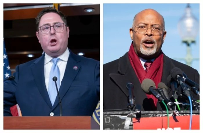 Reps. Mike Flood (R-NE) and Glenn Ivey (D-MD) held town hall meetings in their respective districts to address voters' concerns. (AP Photos).