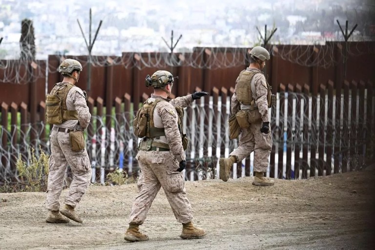 Pentagon surging more soldiers, combat vehicles to the southern border