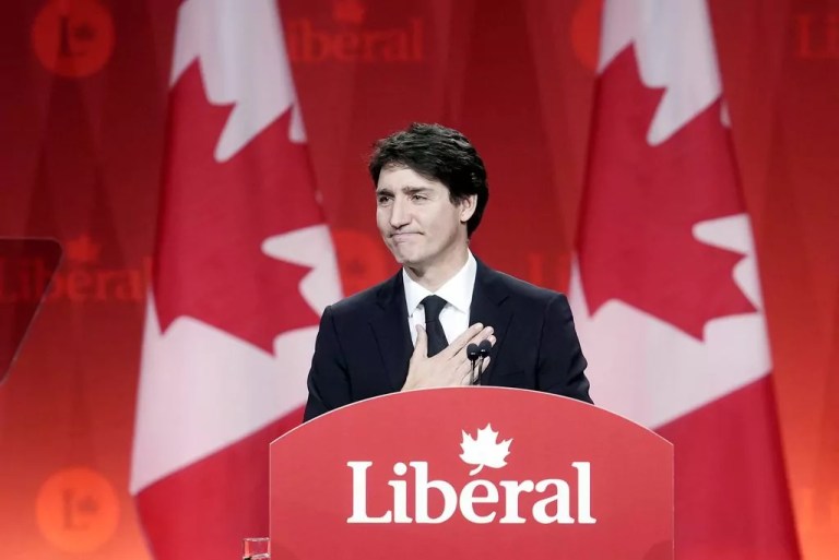 Trudeau gives farewell speech ahead of Liberal Party election results